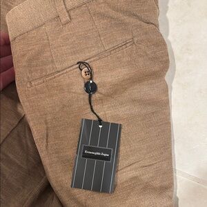 Ermenegildo Zegna Light Brown Corduroy Trousers